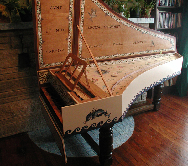 Flemish Harpsichord after Couchet with Grecian decor